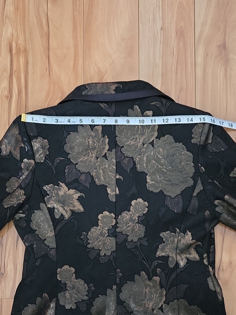 Avec Les Filles Metallic Floral Brocade Blazer Small - Picture 10 of 12